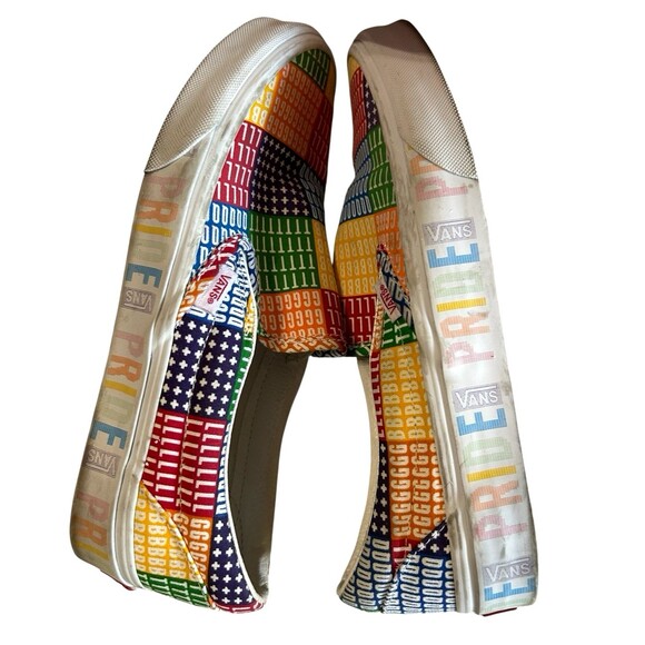 Vans Classic Slip On Pride Rainbow Skate Unisex Casual Sneaker Shoes  M8 - W 9.5 - Picture 7 of 12
